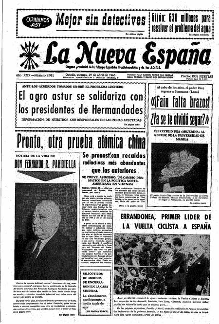Portada Viernes 29 de  de 1966