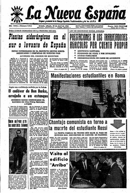 Portada Sábado 30 de  de 1966