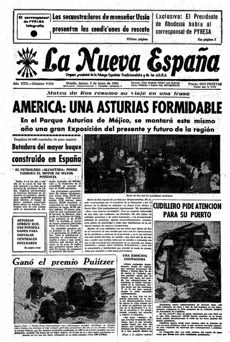Portada Jueves 5 de  de 1966