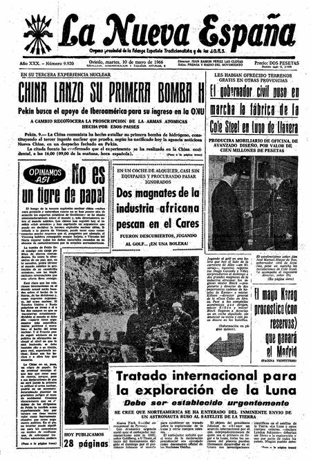 Portada Martes 10 de  de 1966