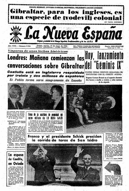 Portada Martes 17 de  de 1966