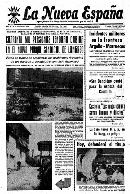 Portada Sábado 21 de  de 1966