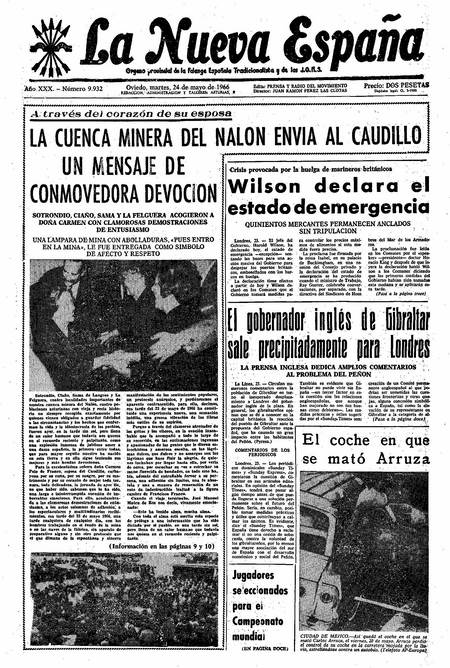 Portada Martes 24 de  de 1966