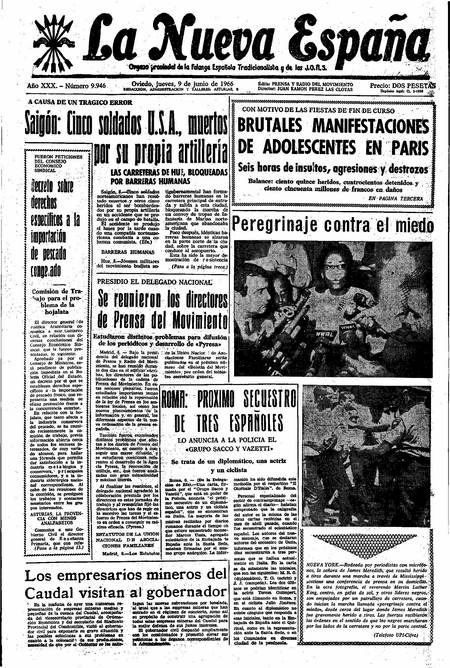 Portada Jueves 9 de  de 1966