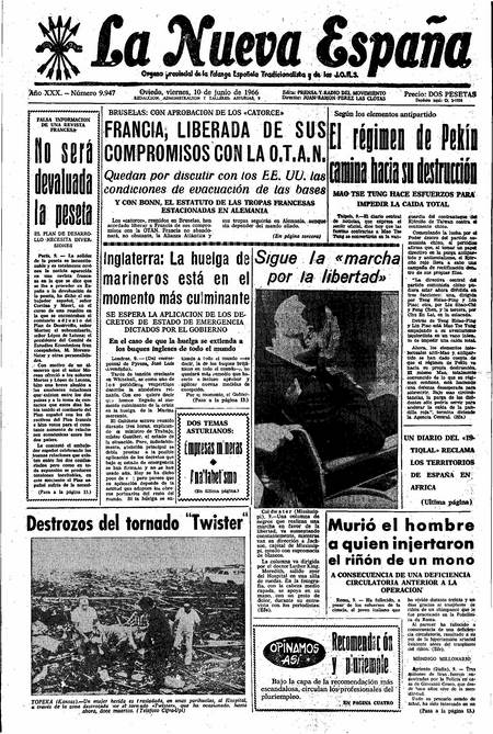Portada Viernes 10 de  de 1966
