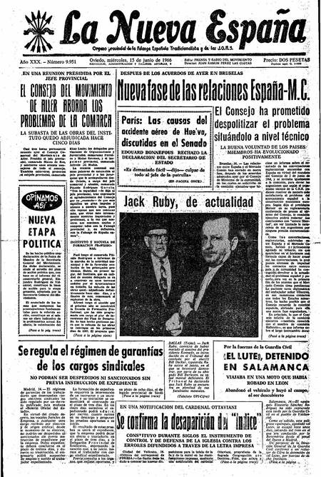 Portada Miércoles 15 de  de 1966