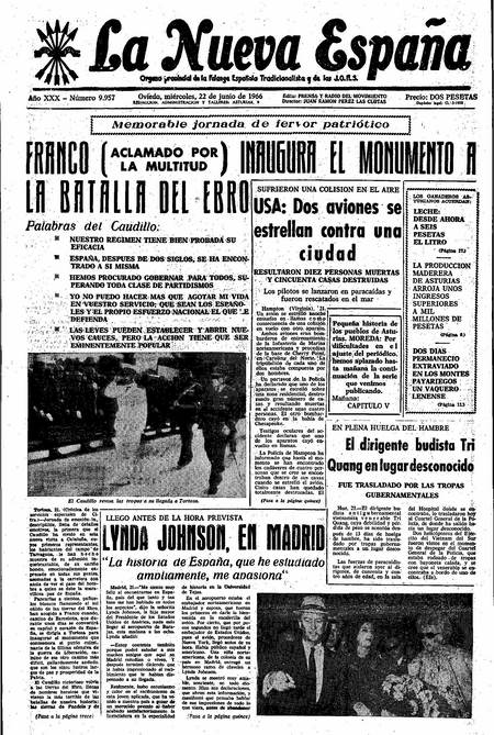 Portada Miércoles 22 de  de 1966
