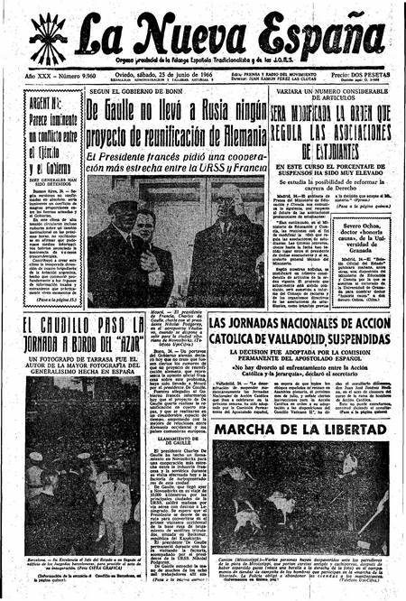 Portada Sábado 25 de  de 1966