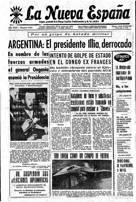 Portada Miércoles 29 de  de 1966