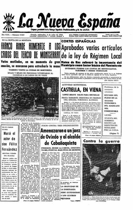 Portada Miércoles 6 de  de 1966