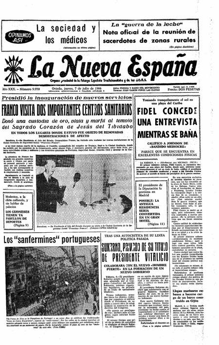 Portada Jueves 7 de  de 1966