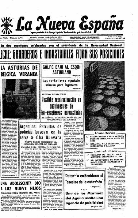 Portada Viernes 8 de  de 1966