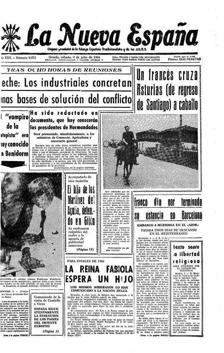 Portada Sábado 9 de  de 1966
