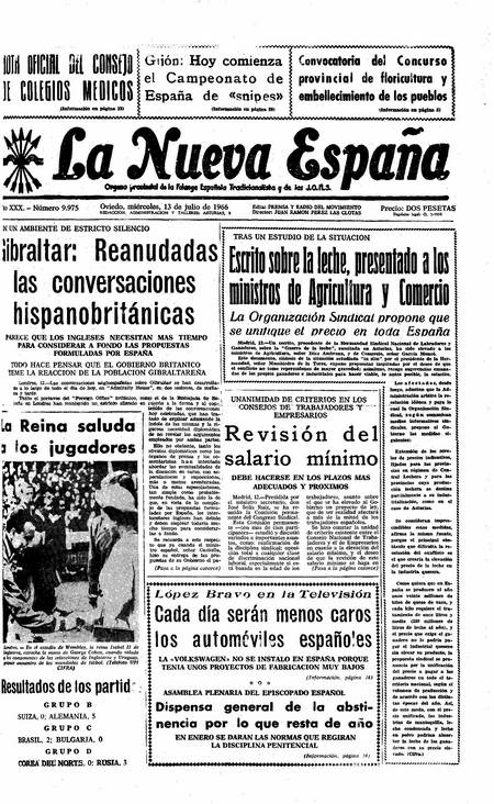Portada Miércoles 13 de  de 1966