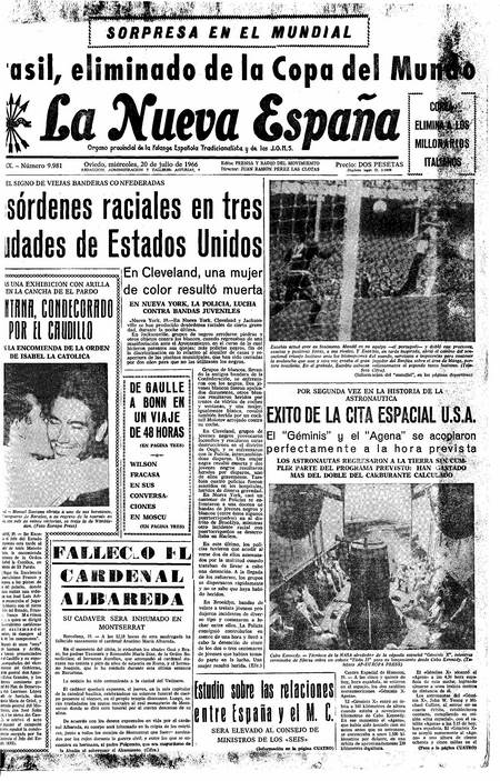 Portada Miércoles 20 de  de 1966