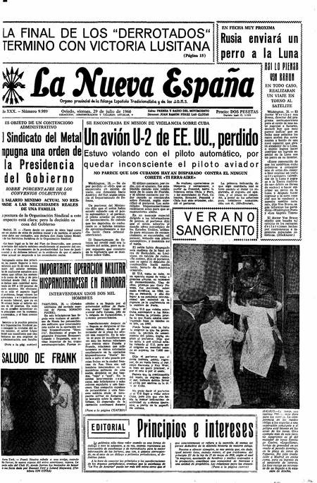 Portada Viernes 29 de  de 1966
