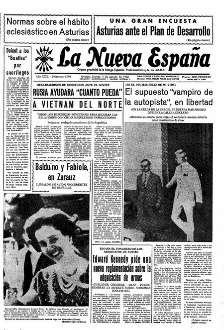Portada Jueves 4 de  de 1966