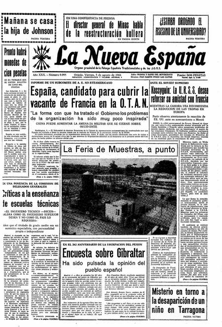 Portada Viernes 5 de  de 1966