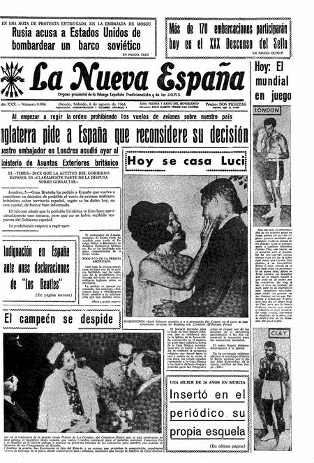 Portada Sábado 6 de  de 1966