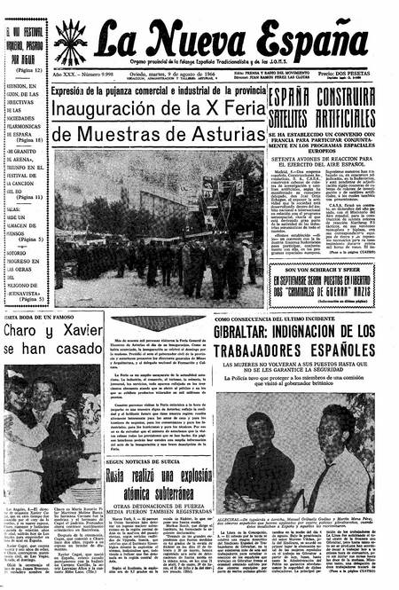 Portada Martes 9 de  de 1966