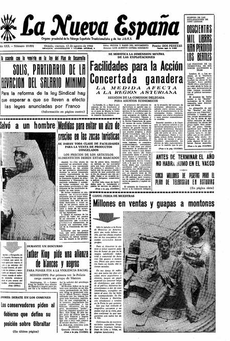 Portada Viernes 12 de  de 1966