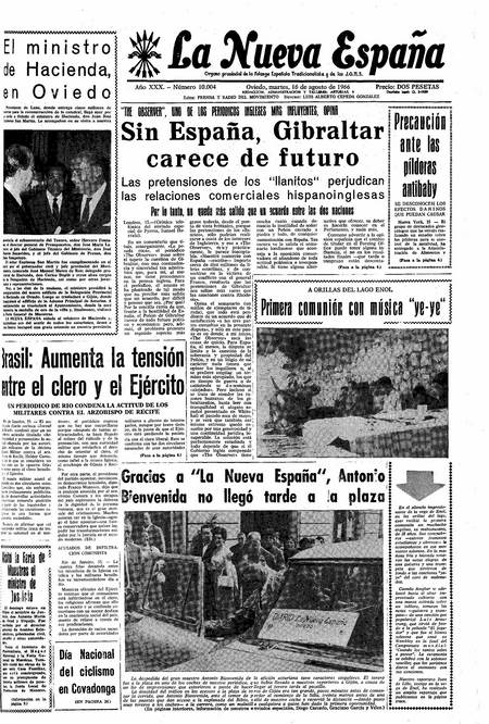 Portada Martes 16 de  de 1966