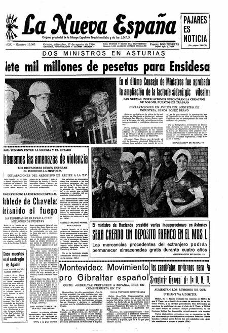 Portada Miércoles 17 de  de 1966