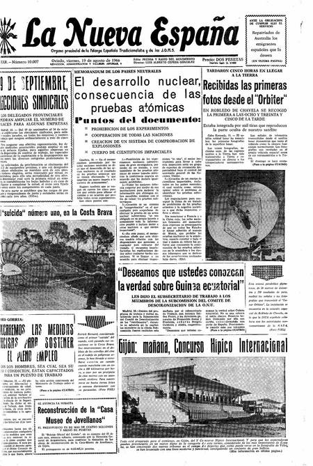 Portada Viernes 19 de  de 1966