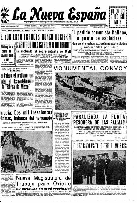 Portada Martes 23 de  de 1966
