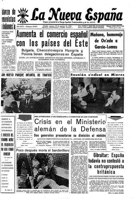 Portada Jueves 25 de  de 1966