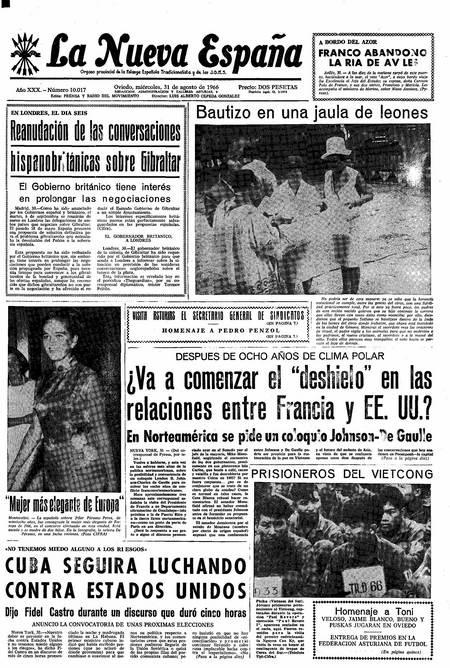 Portada Miércoles 31 de  de 1966