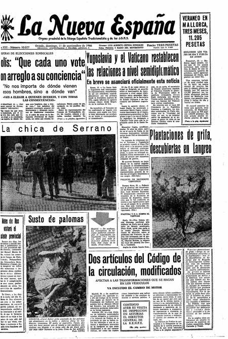 Portada Domingo 11 de  de 1966