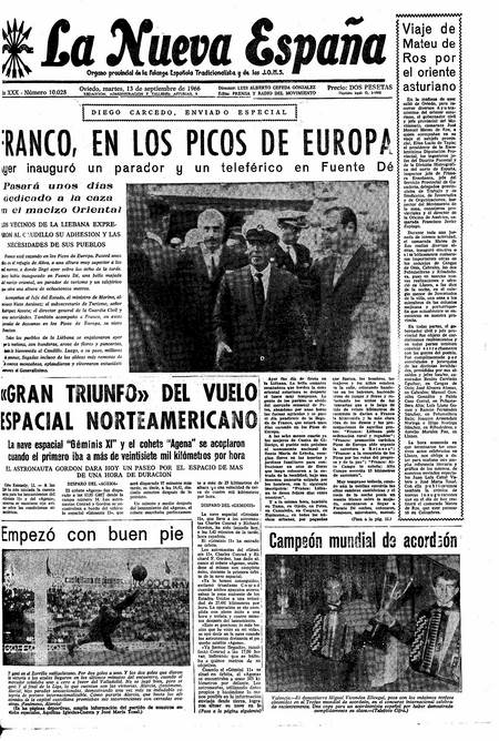 Portada Martes 13 de  de 1966