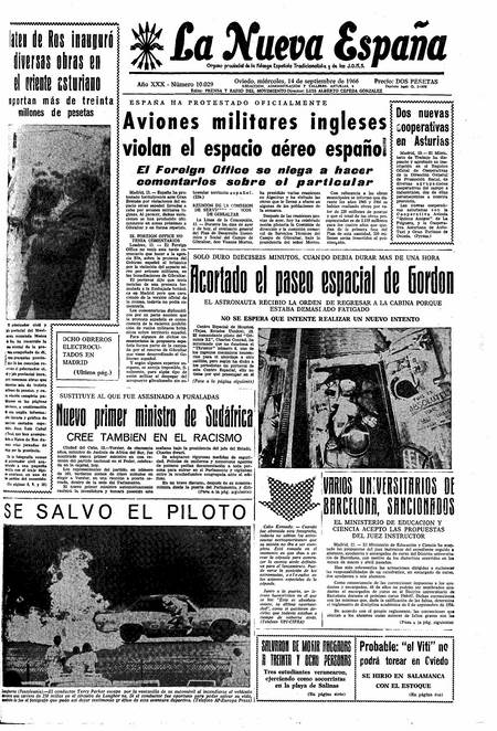 Portada Miércoles 14 de  de 1966