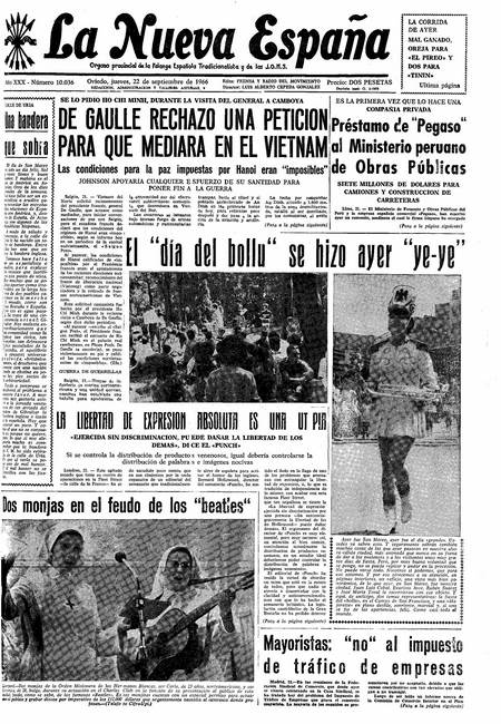 Portada Jueves 22 de  de 1966