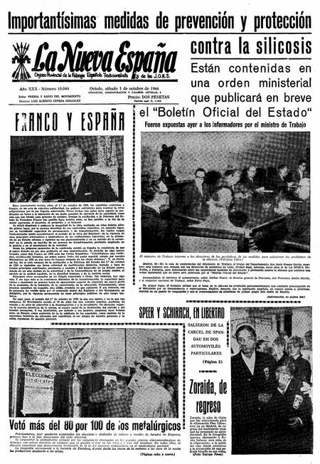 Portada Sábado 1 de Octubre de 1966