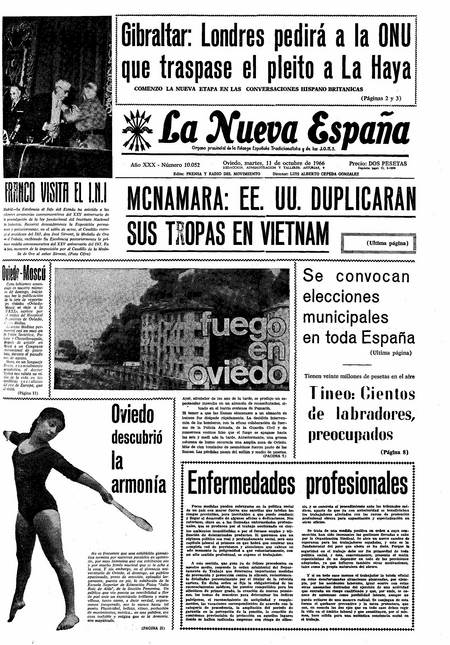 Portada Martes 11 de Octubre de 1966