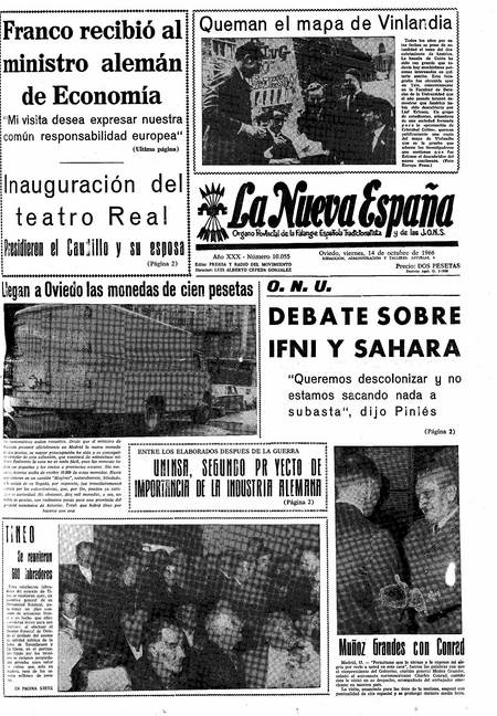 Portada Viernes 14 de Octubre de 1966