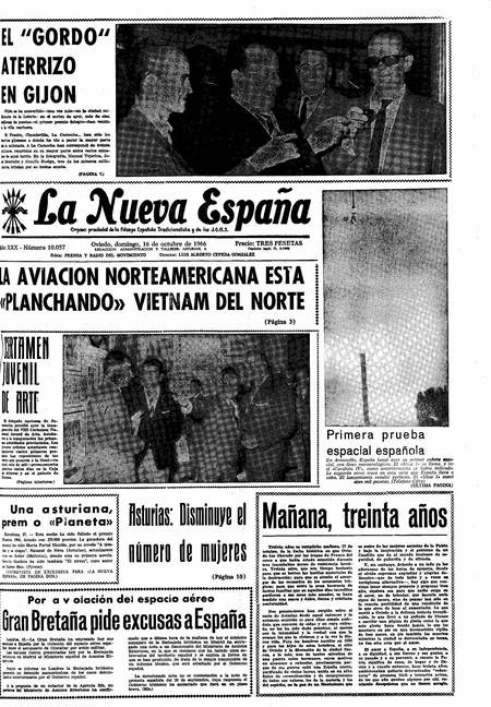 Portada Domingo 16 de Octubre de 1966