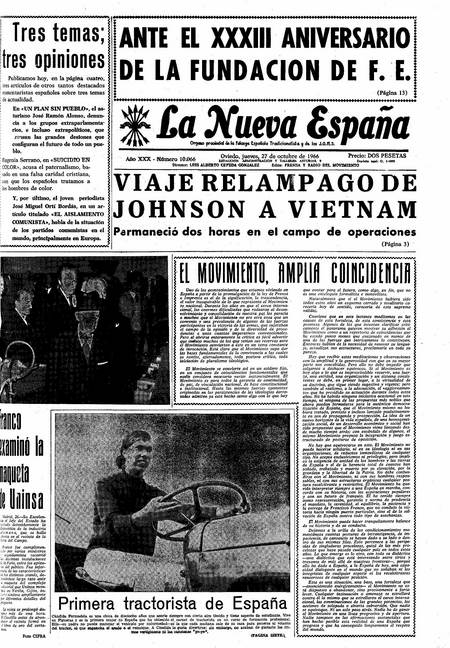 Portada Jueves 27 de Octubre de 1966