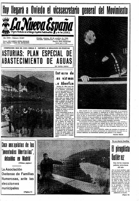 Portada Viernes 28 de Octubre de 1966