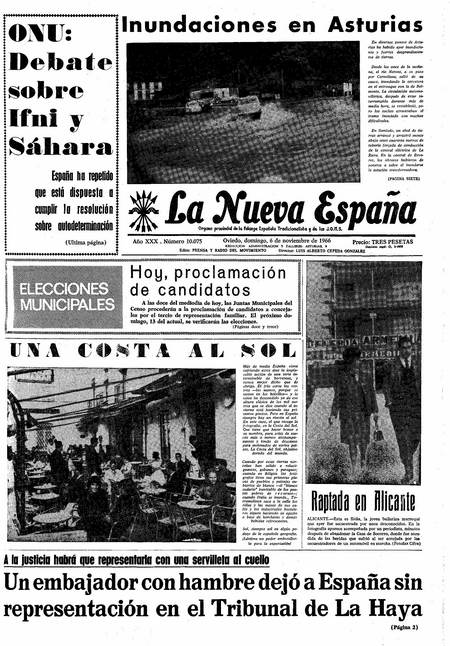 Portada Domingo 6 de Noviembre de 1966