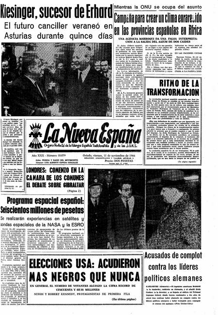 Portada Viernes 11 de Noviembre de 1966