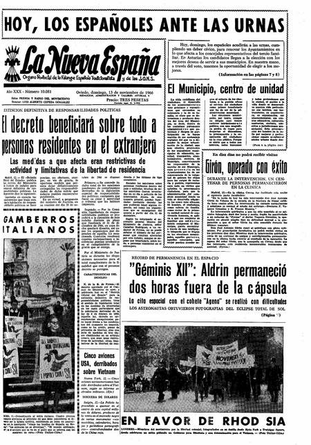 Portada Domingo 13 de Noviembre de 1966