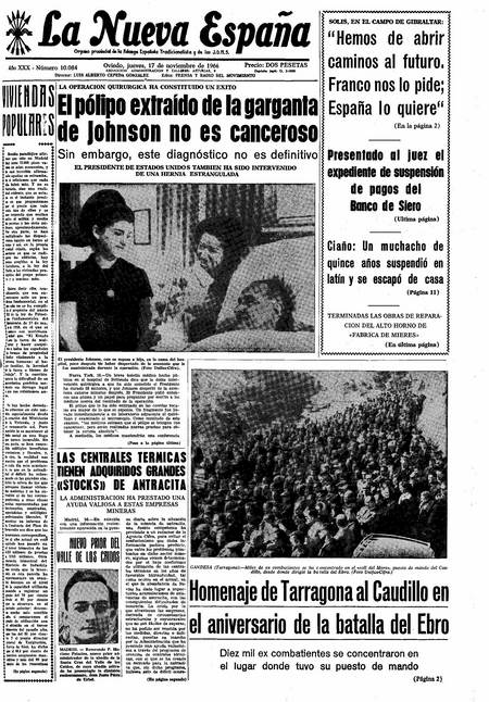 Portada Jueves 17 de Noviembre de 1966