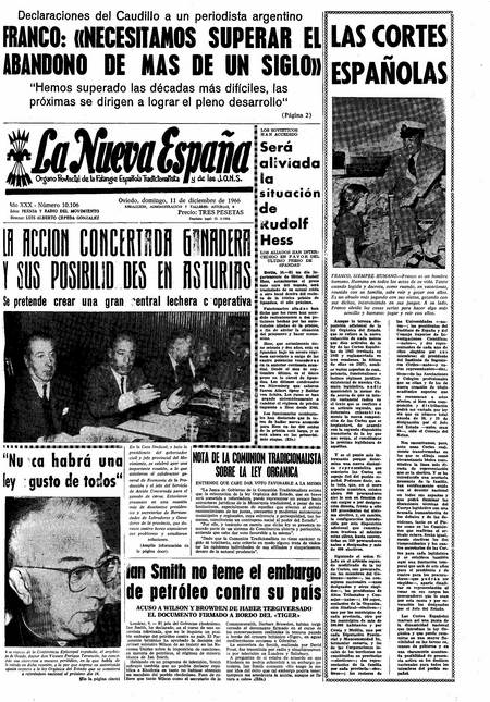 Portada Domingo 11 de Diciembre de 1966