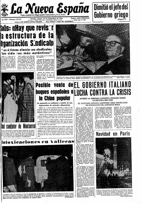 Portada Jueves 22 de Diciembre de 1966