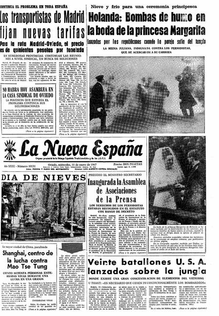 Portada Miércoles 11 de  de 1967