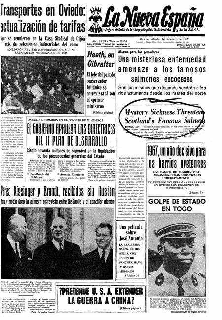 Portada Sábado 14 de  de 1967