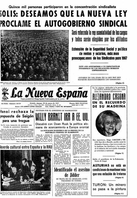 Portada Viernes 20 de  de 1967